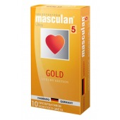 Презервативы Masculan Ultra Gold с золотым напылением и ароматом ванили - 10 шт. - Masculan - купить с доставкой в Бердске