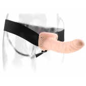 Полый страпон 8  Hollow Strap-On телесного цвета - 19 см. - Pipedream - купить с доставкой в Бердске