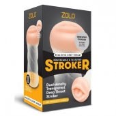 Мастурбатор-ротик ZOLO DEEP THROAT - Zolo - в Бердске купить с доставкой