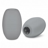 Серый двусторонний мастурбатор MINI BUBBLE - Zolo - в Бердске купить с доставкой