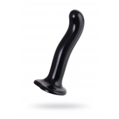 Черный стимулятор для пар P G-Spot Dildo Size L - 19 см. - Strap-on-me - в Бердске купить с доставкой