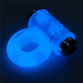 Голубое, светящееся в темноте эрекционное виброкольцо Lumino Play Vibrating Penis Ring - Lovetoy - в Бердске купить с доставкой