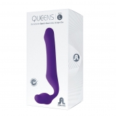 Фиолетовый безремневой страпон Queens L - Adrien Lastic - купить с доставкой в Бердске