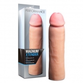Телесная фаллическая насадка на пенис Magnum Xtender - 23 см. - Blush Novelties - в Бердске купить с доставкой