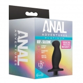 Черный анальный вибромассажёр Silicone Vibrating Prostate Massager 02 - 10,8 см. - Blush Novelties - в Бердске купить с доставкой