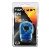 Голубое эрекционное виброкольцо Reusable 5 Function Cock Ring - Blush Novelties - в Бердске купить с доставкой