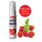 Гель-смазка Tutti-frutti с земляничным вкусом - 30 гр. - Биоритм - купить с доставкой в Бердске