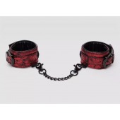 Красно-черные наручники Reversible Faux Leather Wrist Cuffs - Fifty Shades of Grey - купить с доставкой в Бердске