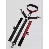 Ошейник с наручниками Reversible Faux Leather Collar and Wrist - Fifty Shades of Grey - купить с доставкой в Бердске