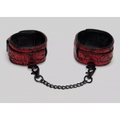 Красно-черные оковы Reversible Faux Leather Ankle Cuffs - Fifty Shades of Grey - купить с доставкой в Бердске