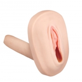 Мастурбатор-вагина с вибрацией и выносным пультом управления REALSTUFF SMOOTH   BALD - Dream Toys - в Бердске купить с доставкой