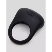 Черное эрекционное виброкольцо Sensation Rechargeable Vibrating Love Ring - Fifty Shades of Grey - в Бердске купить с доставкой