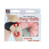 Металлические наручники с розовой меховой опушкой METAL HANDCUFF WITH PLUSH PINK - Dream Toys - купить с доставкой в Бердске