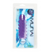 Закрытая фиолетовая насадка с пупырышками SAMURAI PENIS SLEEVE PURPLE - 14,5 см. - NMC - в Бердске купить с доставкой