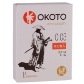Ультратонкие презервативы OKOTO Ultra Thin - 3 шт. - Sitabella - купить с доставкой в Бердске