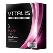 Ультратонкие презервативы VITALIS PREMIUM super thin - 3 шт. - Vitalis - купить с доставкой в Бердске