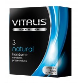 Классические презервативы VITALIS PREMIUM natural - 3 шт. - Vitalis - купить с доставкой в Бердске