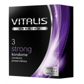 Презервативы с утолщенной стенкой VITALIS PREMIUM strong - 3 шт. - Vitalis - купить с доставкой в Бердске