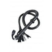 Длинный кожаный кнут с хлопушками на конце - ToyFa - купить с доставкой в Бердске