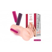 Телесный вибромастурбатор-вагина Dream Auto - KOKOS - в Бердске купить с доставкой