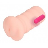 Телесный вибромастурбатор-вагина Gloria Auto - KOKOS - в Бердске купить с доставкой