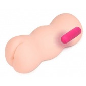 Телесный вибромастурбатор-анус TONGGGO 2 Auto - KOKOS - в Бердске купить с доставкой