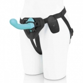 Голубая изогнутая насадка 6in Remote Control Ripple P-Spot G-Spot на черных трусиках - 16 см. - Pegasus - купить с доставкой в Бердске