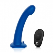 Синяя насадка Remote Control P-Spot G-Spot с черными трусиками - 20 см. - Pegasus - купить с доставкой в Бердске