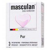 Супертонкие презервативы Masculan Pur - 3 шт. - Masculan - купить с доставкой в Бердске