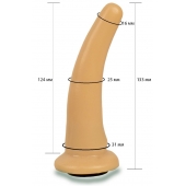 Телесная гладкая насадка Harness - 13,3 см. - LOVETOY (А-Полимер) - купить с доставкой в Бердске