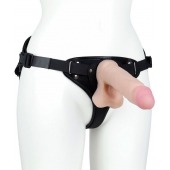 Женский пояс-трусики c 2 насадками и вагинальной пробкой WOMAN LONG - LOVETOY (А-Полимер) - купить с доставкой в Бердске