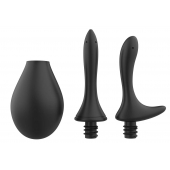 Черный анальный душ Nexus Anal Douche Set с 2 сменными насадками - Nexus Range - купить с доставкой в Бердске