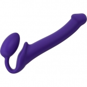 Фиолетовый безремневой страпон Silicone Bendable Strap-On - size M - Strap-on-me - купить с доставкой в Бердске