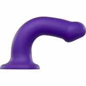 Фиолетовый фаллоимитатор-насадка Strap-On-Me Dildo Dual Density size L - 19 см. - Strap-on-me - купить с доставкой в Бердске