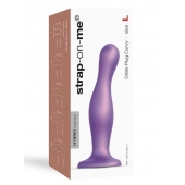 Фиолетовая насадка Strap-On-Me Dildo Plug Curvy size L - Strap-on-me - купить с доставкой в Бердске
