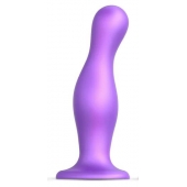 Фиолетовая насадка Strap-On-Me Dildo Plug Curvy size L - Strap-on-me - купить с доставкой в Бердске