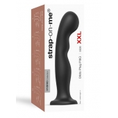 Черная насадка Strap-On-Me Dildo Plug P G size XXL - Strap-on-me - купить с доставкой в Бердске