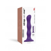 Фиолетовая насадка Strap-On-Me Dildo Geisha Balls size XL - Strap-on-me - купить с доставкой в Бердске