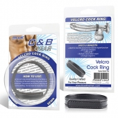 Кольцо на пенис из искусственной кожи на липучке VELCRO COCK RING - 5 см. - BlueLine - в Бердске купить с доставкой