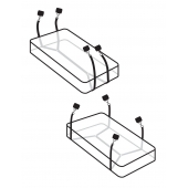 Фиксаторы для кровати WRAPAROUND MATTRESS RESTRAIN - Pipedream - купить с доставкой в Бердске