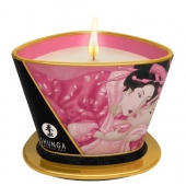Массажная свеча Rose Petals с ароматом розы - 170 мл. - Shunga - купить с доставкой в Бердске