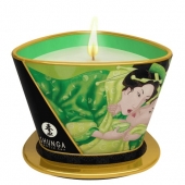 Массажная свеча Exotic Green Tea с ароматом зелёного чая - 170 мл. - Shunga - купить с доставкой в Бердске