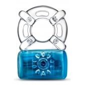 Синее эрекционное виброкольцо Pleaser Rechargeable C-Ring - Blush Novelties - в Бердске купить с доставкой