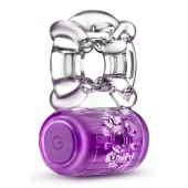 Фиолетовое эрекционное виброкольцо One Night Stand Vibrating C-Ring - Blush Novelties - в Бердске купить с доставкой