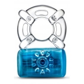 Синее эрекционное виброкольцо One Night Stand Vibrating C-Ring - Blush Novelties - в Бердске купить с доставкой