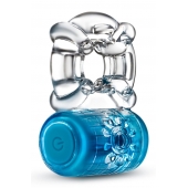 Синее эрекционное виброкольцо One Night Stand Vibrating C-Ring - Blush Novelties - в Бердске купить с доставкой