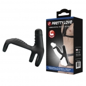 Черная вибронасадка на пенис Vibrating Penis Sling - Baile - в Бердске купить с доставкой
