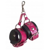 Розово-черный брелок  Наручники - Sitabella - купить с доставкой в Бердске