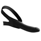 Черный кляп-страпон Masters Mini Face Fuck Strap-On - 14 см. - XR Brands - купить с доставкой в Бердске