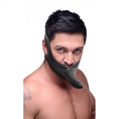 Черный кляп-страпон Masters Mini Face Fuck Strap-On - 14 см. - XR Brands - купить с доставкой в Бердске